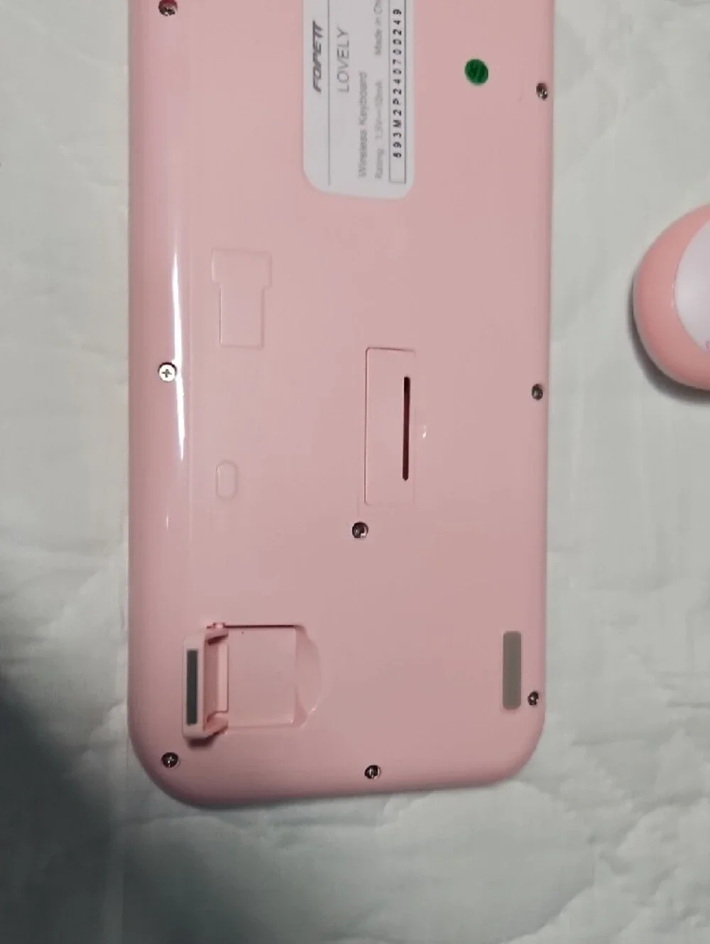 Lovely Pink Wireless Keyboard And Mouse by FOREVY